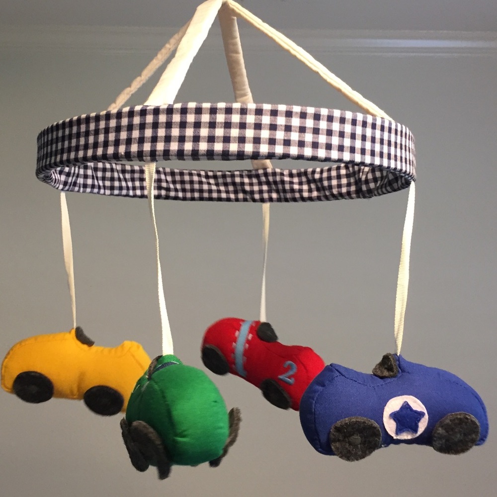 Pottery Barn Kids Roadster Racecar mobile